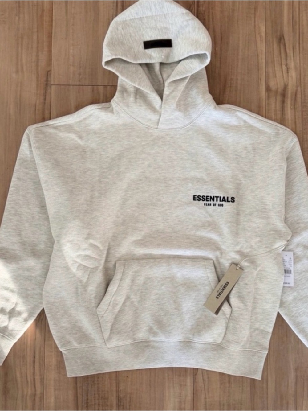Essentials Light Gray (light oatmeal)hoodie style - Picture 4 of 7